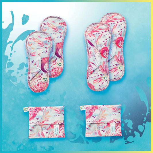 Kit Öko-Pads | Protection Légère - Protège-dessous | Motif Chasse Galerie - Öko Créations
