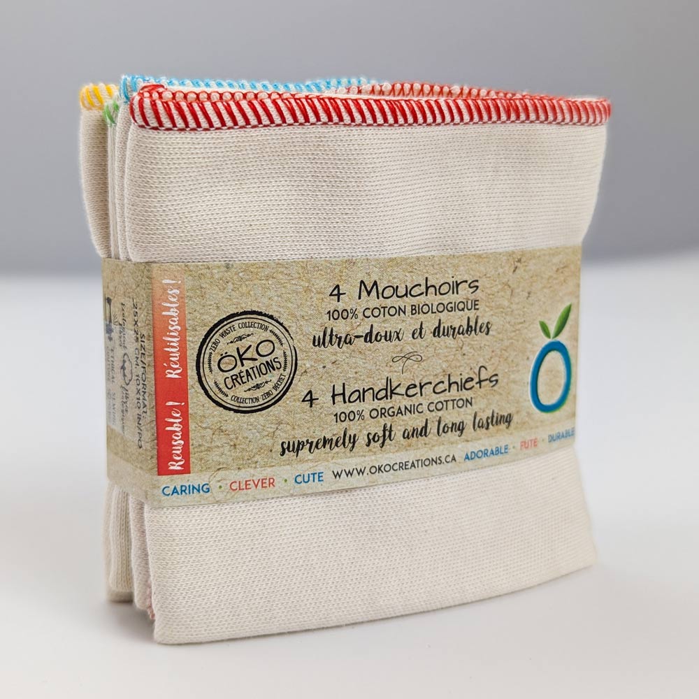 Organic Cotton Handkerchief (4-pack)
