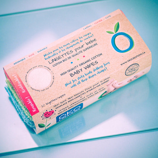 Lingettes de coton biologiques (pqt 20) - Öko Créations