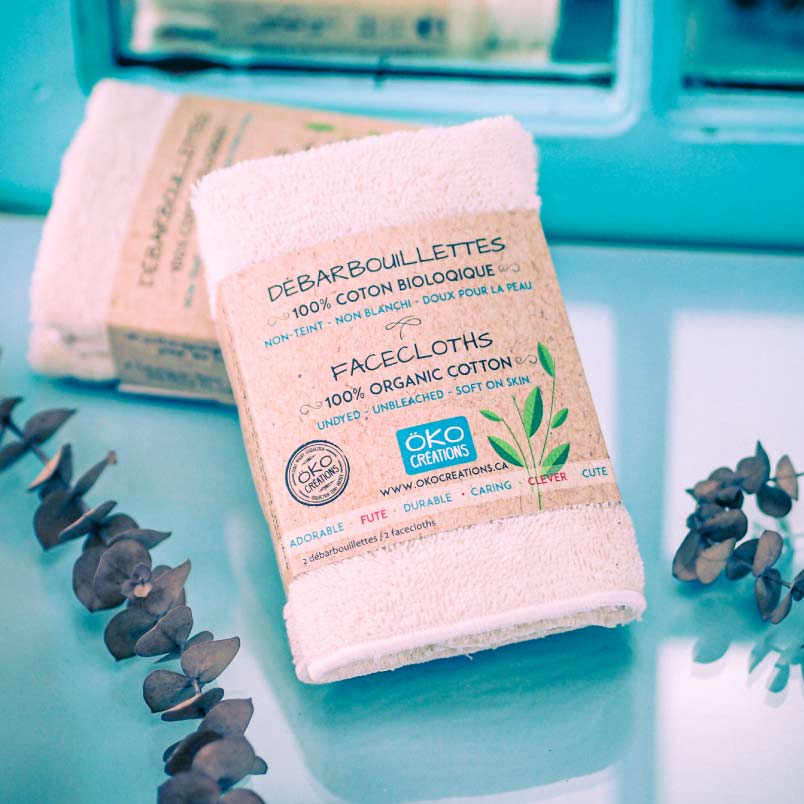 Grandes Débarbouillettes de Coton Bio